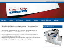 Tablet Screenshot of copy-shop-itzehoe.de